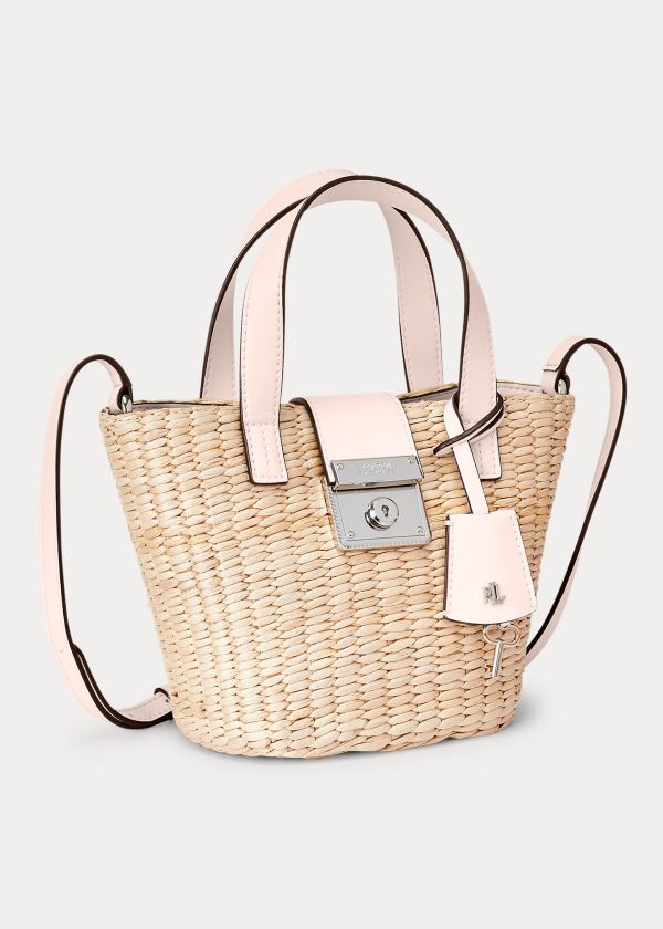 Sacolas Ralph Lauren Straw Mini Reese Mulher 40369-XGYO